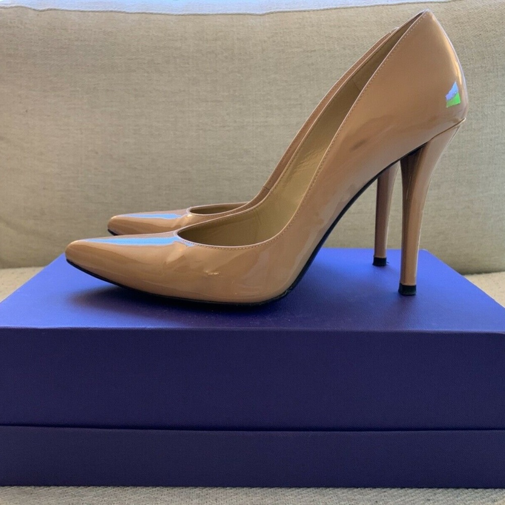 Stuart Weitzman Nude Nouveau Heels Stilettos